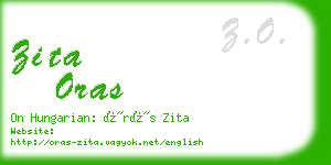 zita oras business card